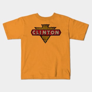 Clinton Small Engine vintage distressed Kids T-Shirt